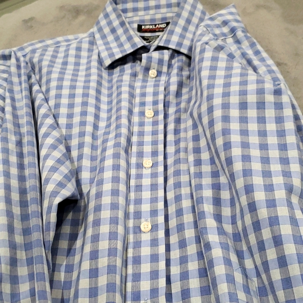 Plaid Kirkland button up shirt size L